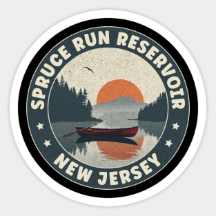 Spruce Run Reservoir New Jersey Sunset Sticker
